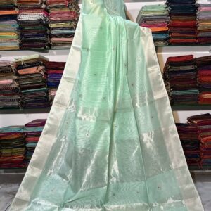 Maheshwari All Over Zari Lotus Buti Saree